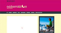 Desktop Screenshot of outdoormaedchen.de